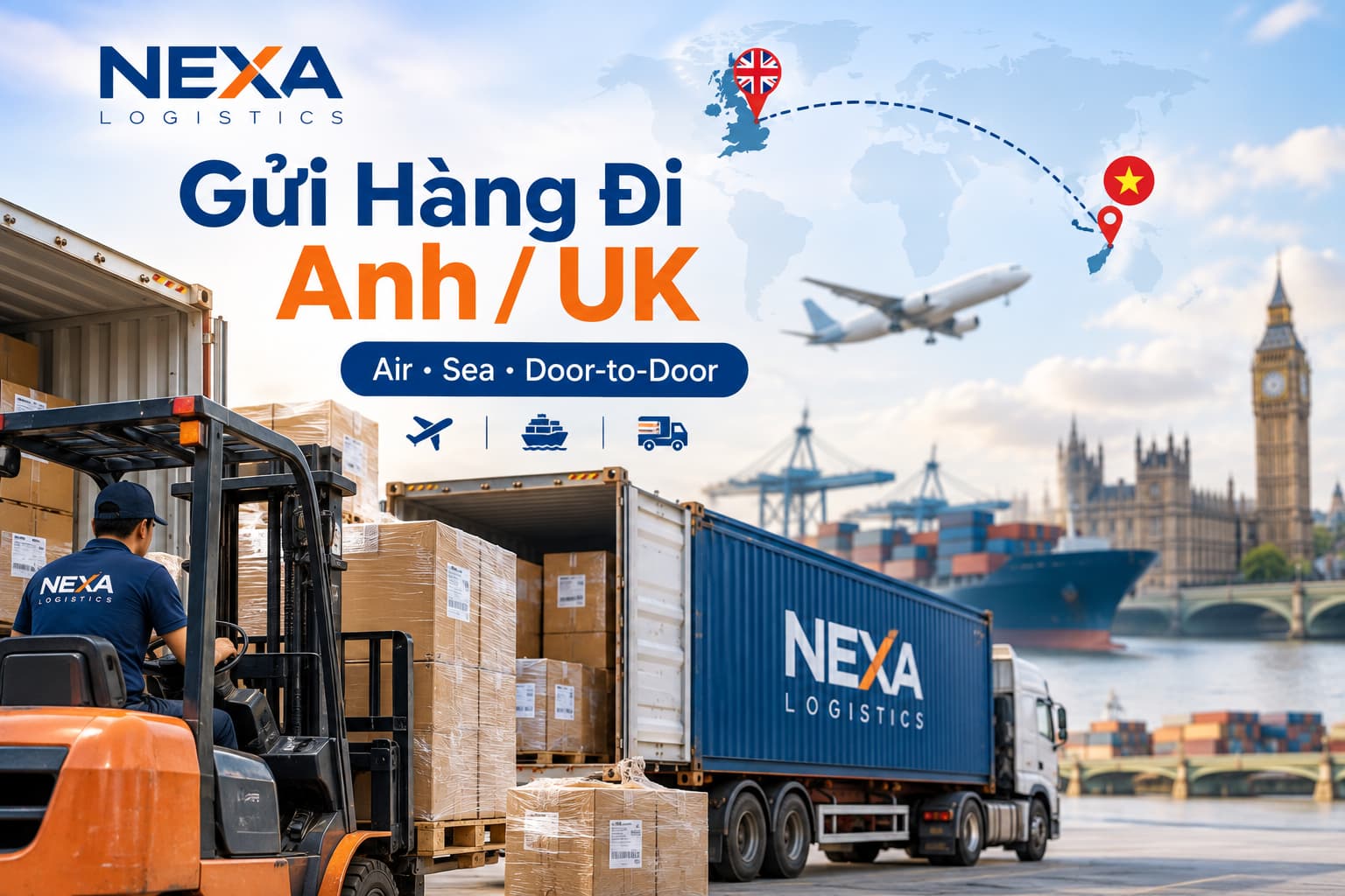 Gửi Hàng Đi Anh / UK Từ Việt Nam